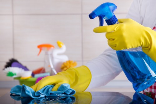 Professional carpet cleaning in progress inside a home